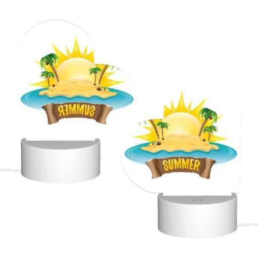 Love Acrylic Night Light, A Sunny Beach With A Palm Tree Logo. -Nuas Diy Shop 00340fe2b042912d2cf1bd37f7fd8955c0805033