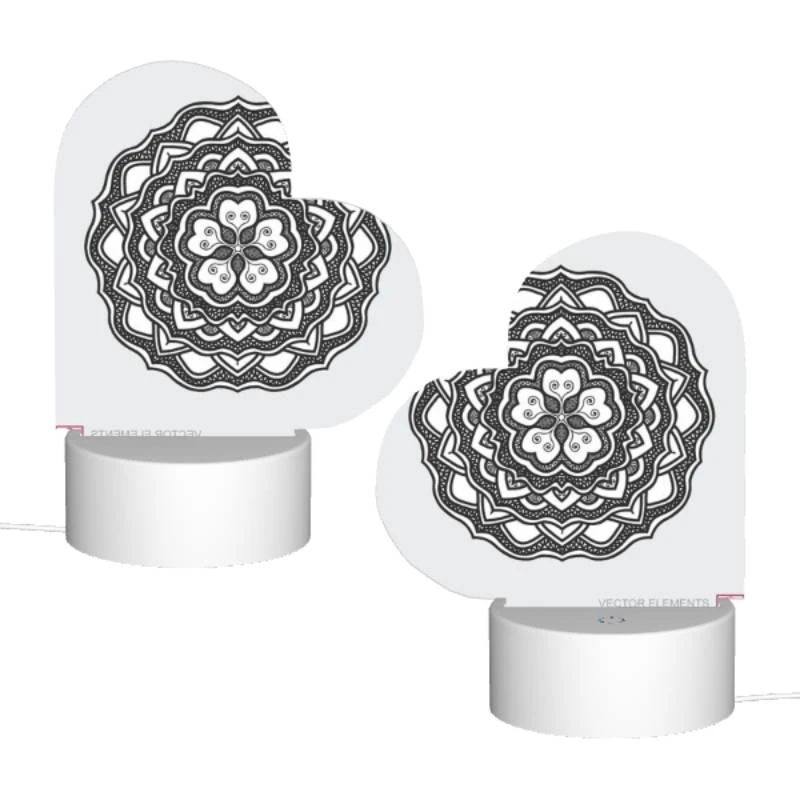 Love Acrylic Night Light, A black and white drawing of a flower. Love Acrylic Night Light, A Black And White Drawing Of A Flower. -Nuas Diy Shop 00473055b3ef354a934807a51e1069325b1ee1ca