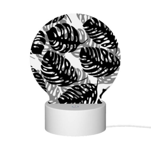 Round Acrylic Night Light, A Pattern Of Black And White Zebra Stripes. -Nuas Diy Shop 00b9d109040bcc99c7507e67e239afd472224107
