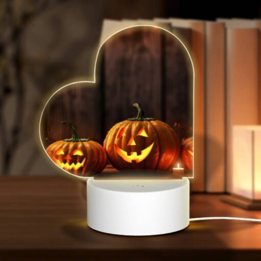 Love Acrylic Night Light, Three Pumpkins With Lit Candles In Them -Nuas Diy Shop 00f06da420e9f1cdffb4d736550470dcb896b3ac