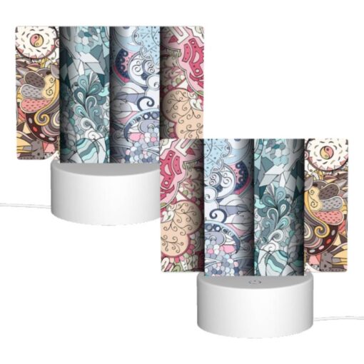 Rectangular Acrylic Night Light, Three Colorful Designs Of A Dragon On A Wall. -Nuas Diy Shop 022a770402b90d5a4a6dcff74d3b736946c5e152