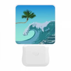 Night Light, A Large Wave With A Palm Tree In The Background. 11 Night Light, A Large Wave With A Palm Tree In The Background. -Nuas Diy Shop 0317c1a028729c9a8ee07538aa4408e767e6cf0f