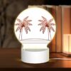 Round Acrylic Night Light, Two Palm Trees Are On A White Surface. -Nuas Diy Shop 03c6798e047b78aafe38f197f23b892733466b77