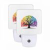 Night Light Set Of 2, A Colorful Tree With A Rainbow Of Colors. -Nuas Diy Shop 03f4fe6b89be6836f71c12c08ea39a303a3c245f