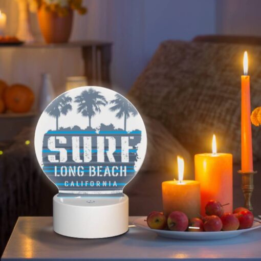 Round Acrylic Night Light, A Surfboard Logo For Long Beach -Nuas Diy Shop 04bfaa1c0b0e3fb6548a1151717460e4ab348cf5