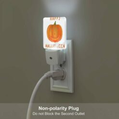 Night Light Set Of 2, A Happy Halloween Sign With A Pumpkin On It. -Nuas Diy Shop 0513667c5843256b316ffd56537f7bbcd1cabc40