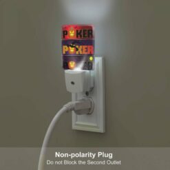 Night Light Set Of 2, A Poster With A Pumpkin On It That Says "Poker.". -Nuas Diy Shop 056314392278e459f85d0fd77a264c4500edce77