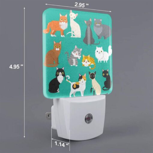 Night Light, A Collection Of Cats In Various Colors And Poses. -Nuas Diy Shop 0581d0632f88dbecf0e073a8b0ecf1434370d8b9