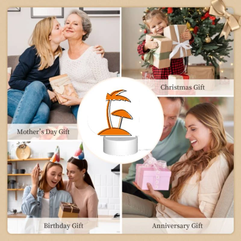 Love Acrylic Night Light, A cartoon drawing of a palm tree with a beach umbrella. Love Acrylic Night Light, A Cartoon Drawing Of A Palm Tree With A Beach Umbrella. -Nuas Diy Shop 058c357f6edf9b3519d7c45dfe5cdd98a725c22f