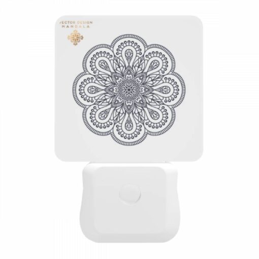 Night Light, A Black And White Design Of A Flower. -Nuas Diy Shop 06551400bfc4752b7aeb72b0fa9a490905e27f11