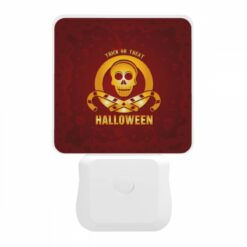 Night Light, A Skeleton Wearing A Hat And Holding A Treat Is The Centerpiece Of A Halloween Design. -Nuas Diy Shop 067b0ba24b58ad77dc265a59eac157a5efbac0be