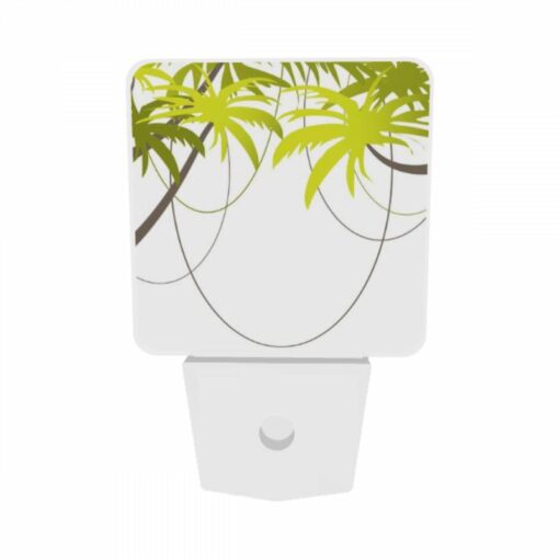 Night Light Set Of 2, A Bunch Of Green Leaves Are Connected To Each Other. -Nuas Diy Shop 0692b707cbbae5c97579d73fdf88cb2d921cc0e1