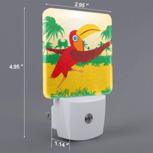 Night Light, A Red Bird With A Yellow Beak Is Flying In The Air. -Nuas Diy Shop 06cdb72028268ee3fc4bdf31cd8d25fcde6b16ea