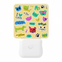 Night Light, A Collection Of Stickers Featuring Cats And Dogs. 10 Night Light, A Collection Of Stickers Featuring Cats And Dogs. -Nuas Diy Shop 07183f9edc29d233099c3d1b84fab1d5bae04891