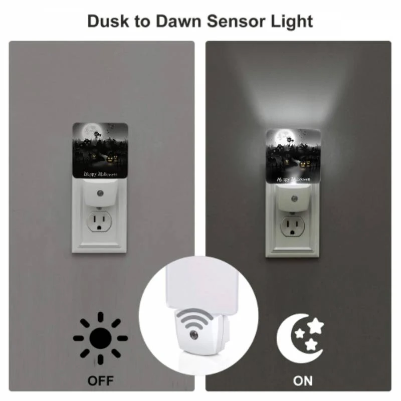 Night Light, A black and white image of a Halloween scene with a moon Night Light, A Black And White Image Of A Halloween Scene With A Moon -Nuas Diy Shop 073daa44c71788bc4f9c0aae1edf646573408d2a