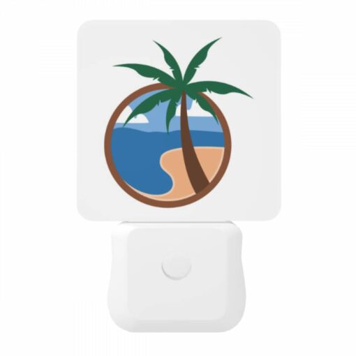 Night Light, A Picture Of A Palm Tree On A Beach. -Nuas Diy Shop 07baede5aec967ed427f9d7c4bc47b059d1b7985