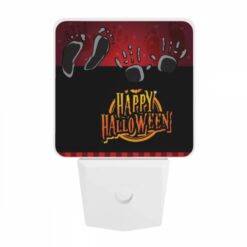 Night Light, A Black And White Image Of A Happy Halloween Sign. -Nuas Diy Shop 0877f440aecbed6dc2bfd3711b46ccf8bf41646a