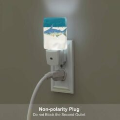 Night Light Set Of 2, A Blue And White Fish Swimming In The Ocean. -Nuas Diy Shop 090a7296101c81381d94f190b126b07cbb5b2637