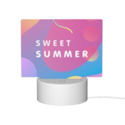 Rectangular Acrylic Night Light, A Colorful Image Of A Summer Scene With A Pink Background. 11 Rectangular Acrylic Night Light, A Colorful Image Of A Summer Scene With A Pink Background. -Nuas Diy Shop 0938f7774076703ca051b340f41a283b0ec20666