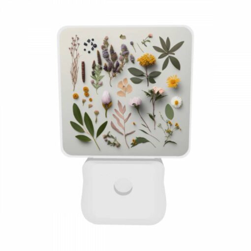 Night Light Set Of 2, A Collection Of Flowers And Plants Are Displayed On A Table. -Nuas Diy Shop 09585fdb827a6af38704b68c17fec056deddee66