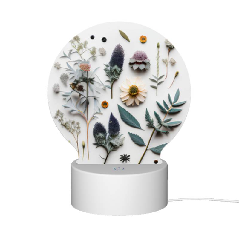 Round Acrylic Night Light, A collection of different flowers and plants. Round Acrylic Night Light, A Collection Of Different Flowers And Plants. -Nuas Diy Shop 0a68679b238cece0002e241265605232ed155ffc