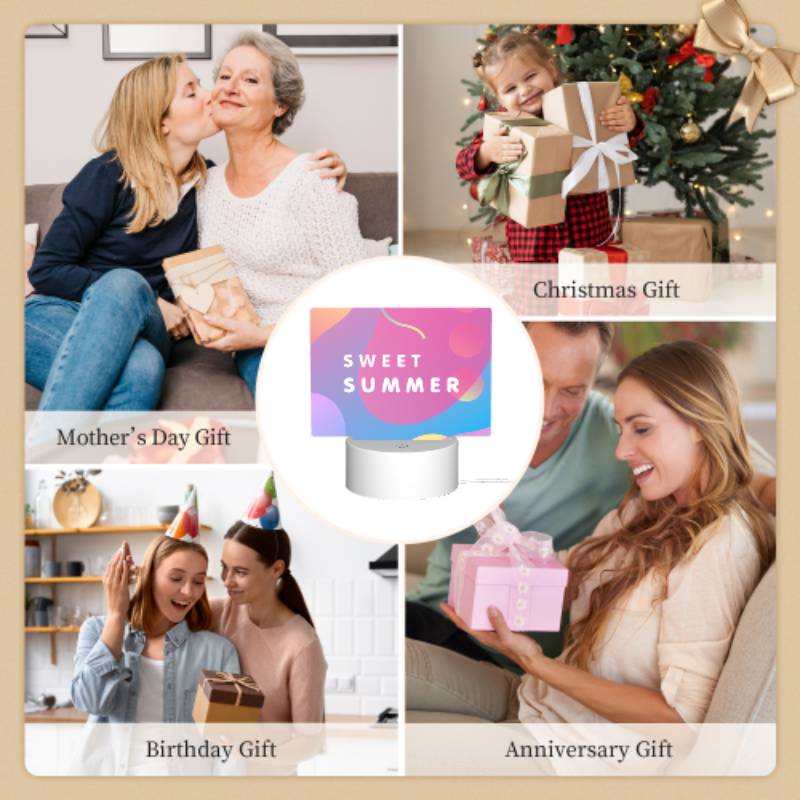 Rectangular Acrylic Night Light, A colorful image of a summer scene with a pink background. Rectangular Acrylic Night Light, A Colorful Image Of A Summer Scene With A Pink Background. -Nuas Diy Shop 0a78a931acf82b68a58b76cfea5f4fc14bd73691