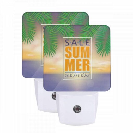 Night Light Set Of 2, A Sale Sign For Summer Is Displayed On A Beach. -Nuas Diy Shop 0abfbb9a0583deb29478bd239f726b4559d9e21d
