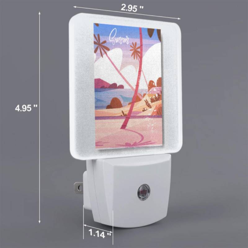 Night Light, A colorful beach scene with a palm tree and a beach umbrella. Night Light, A Colorful Beach Scene With A Palm Tree And A Beach Umbrella. -Nuas Diy Shop 0afadf01276e60575031271147964833c9bb0dcc