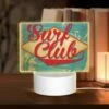 Rectangular Acrylic Night Light, A Surf Club Logo With A Palm Tree And The Words "California.". -Nuas Diy Shop 0b1534f0c50bda8ecd3478d3f65e241671482250