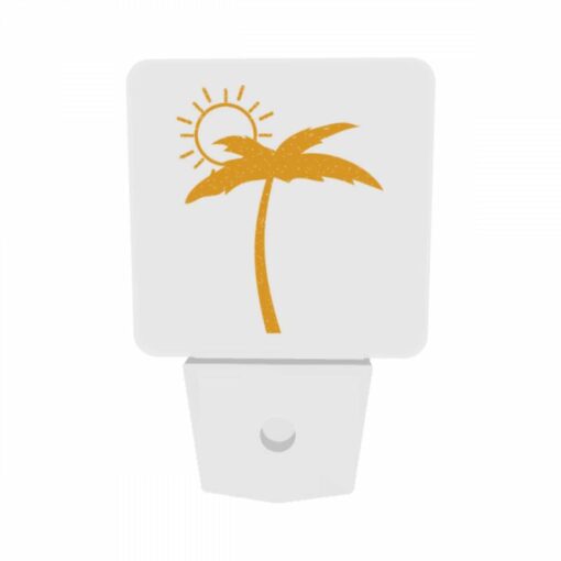 Night Light Set Of 2, A Sunny Day With A Yellow Sun And Two Palm Trees. -Nuas Diy Shop 0b1c9752ca5dfd5902c77f1dd850e8b79bcc9e5a