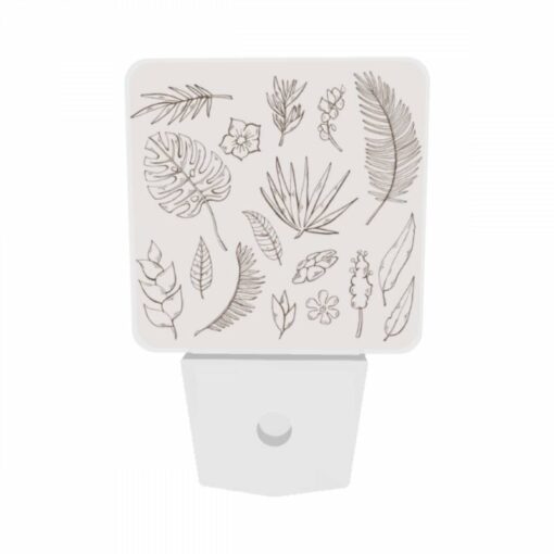 Night Light Set Of 2, A Collection Of Leaves And Flowers In Various Colors. -Nuas Diy Shop 0b7dfcba01ea1b0e53f034bad19ab802b682655e