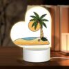 Love Acrylic Night Light, A Cartoon Drawing Of A Palm Tree On A Beach. -Nuas Diy Shop 0bc84c9a2782f01cbe44e85b2202fb2c41b8b516