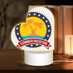Love Acrylic Night Light, A Logo For Summer Vacation.