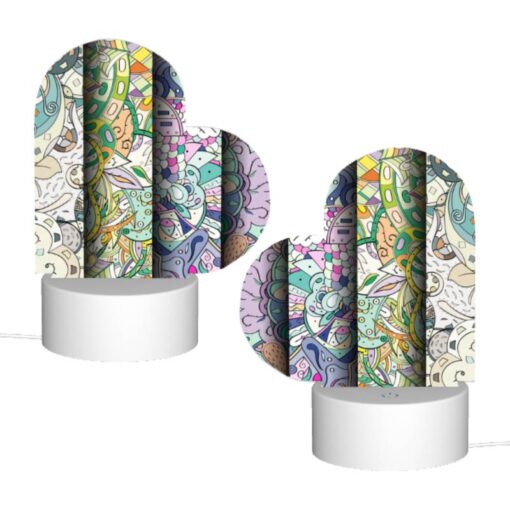 Love Acrylic Night Light, Four Different Colored Paintings Of Flowers. -Nuas Diy Shop 0bfa1b3d68f13dc79683ff1a7039432a443717d2