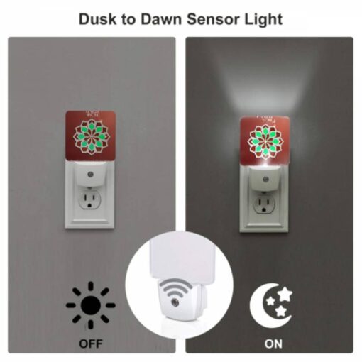 Night Light, A Green And Brown Geometric Design. -Nuas Diy Shop 0c17f62fb61dfb98d76d0485029914df22f1a7b0
