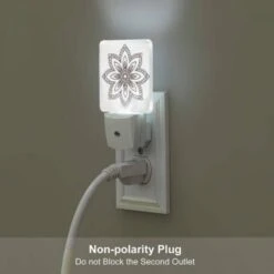 Night Light, A Black And White Drawing Of A Flower. -Nuas Diy Shop 0c1b1d79e15caa1f2fad342e43e072903b4a0f16