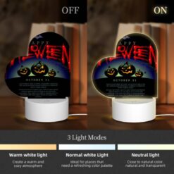 Love Acrylic Night Light, A Poster With Three Pumpkins And The Words "Happy Halloween" Written On It. -Nuas Diy Shop 0c56385fee8354bbba4095cd0c6533e61b73a147