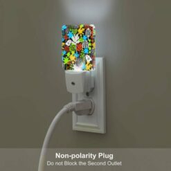 Night Light Set Of 2, A Colorful Pattern Of Birds And Flowers. -Nuas Diy Shop 0ceb0f66cd1d5cd13a75efd57ddba51ac1d5feb7