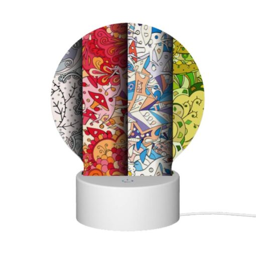 Round Acrylic Night Light, Four Different Colored Designs Of A Tree. -Nuas Diy Shop 0cf1c549b4c78c0ff2c8f8738d693023024797bd