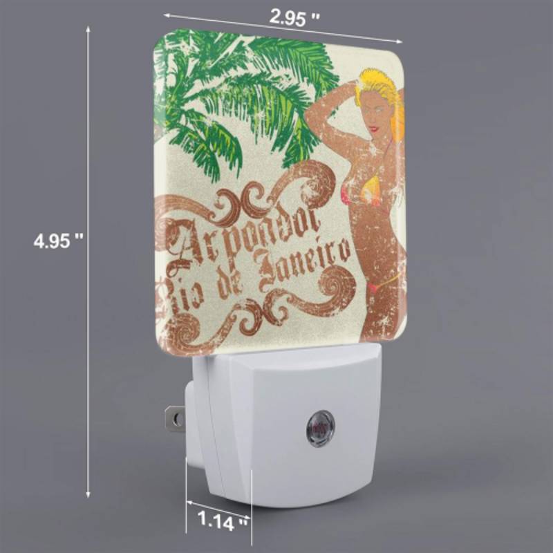 Night Light, A woman in a bikini is standing in front of a palm tree. Night Light, A Woman In A Bikini Is Standing In Front Of A Palm Tree. -Nuas Diy Shop 0d4d5597035cb2d9c275cdf763031d1fc4a48df9