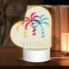 Love Acrylic Night Light, A Colorful Tropical Logo With Palm Trees. -Nuas Diy Shop 0d722c9124feee30bdc790171693d8b0bfdcc7ab