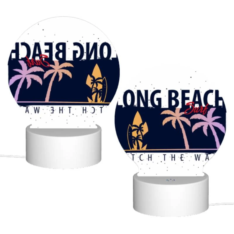 Round Acrylic Night Light, A logo for Long Beach Surf. Round Acrylic Night Light, A Logo For Long Beach Surf. -Nuas Diy Shop 0dc56f782633f6a020fab20dd427b33af105cfc6