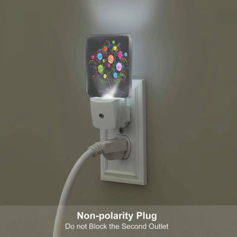 Night Light Set of 2, A colorful tree with many flowers. Night Light Set Of 2, A Colorful Tree With Many Flowers. -Nuas Diy Shop 0e20b6b6b9368b0953396b9e95ec3844afc779a8