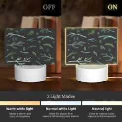 Rectangular Acrylic Night Light, A Collection Of Different Plants And Leaves. -Nuas Diy Shop 0ea049e15ef1652fcefd6d52fb9449feaaa25f18