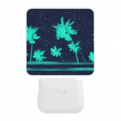 Night Light, A Blue And Green Image Of Palm Trees. -Nuas Diy Shop 0eb8c69f0c2f97f6265ea8e316b5e0bde3bb8245