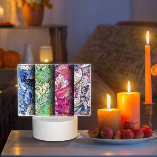 Rectangular Acrylic Night Light, Four Different Colored Designs Of A Bird. -Nuas Diy Shop 0f1859713aecdcae63093194c5f5ce2d4903d2f7