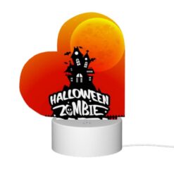 Love Acrylic Night Light, A Halloween Party Is Advertised With A Spooky House And A Moon In The Background. -Nuas Diy Shop 0f21fb6f5cb59a1f296b681682c25c63a02bf2a3
