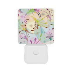 Night Light Set Of 2, A Colorful Floral Pattern With A Variety Of Colors And Shapes. -Nuas Diy Shop 0fca1962c793125cc7f760c24d71c451a107ef3e