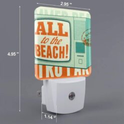 Night Light, A Retro-style TV Advertises A Beach Park. -Nuas Diy Shop 103028d2f26880743e7fc8fde1976d663e6490be