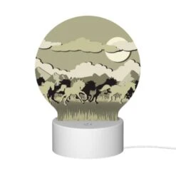 Round Acrylic Night Light, A Group Of Horses Running In A Field. 11 Round Acrylic Night Light, A Group Of Horses Running In A Field. -Nuas Diy Shop 10c4b4e121ca3a3f50d94b96dc5d4b33dc23a9e6